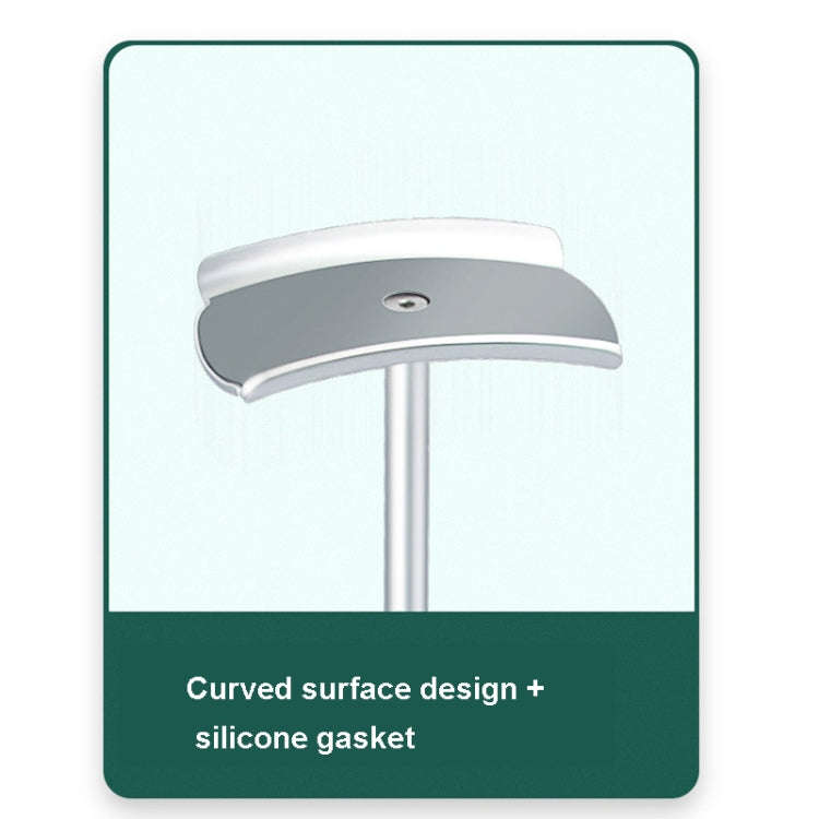 D6 Headset Aluminum Alloy Earphone Holder Internet Cafe Computer Headphone Hanger Display Shelf(R...