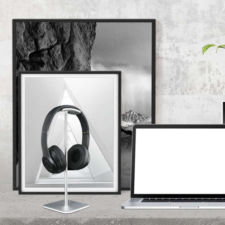 D6 Headset Aluminum Alloy Earphone Holder Internet Cafe Computer Headphone Hanger Display Shelf(R...