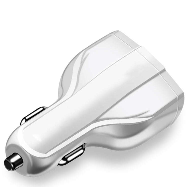 2 PCS QC3.0 Fast Charge Car Charger 3.5A Dual USB With Type-C Interface Output Car Charger(Black)