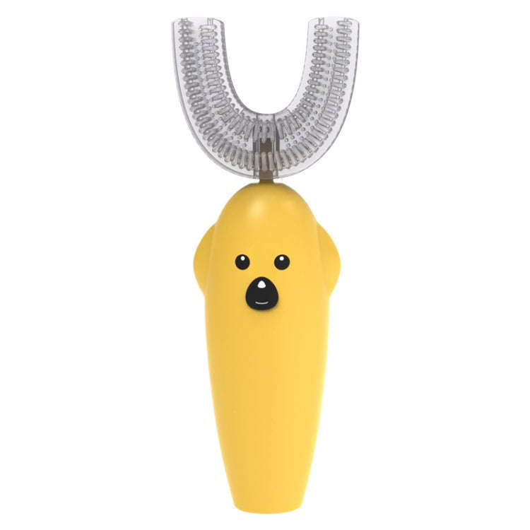 U-Shaped Children Ultrasonic Electric Toothbrush Disinfection And Drying Dmart Toothbrush(Yellow)