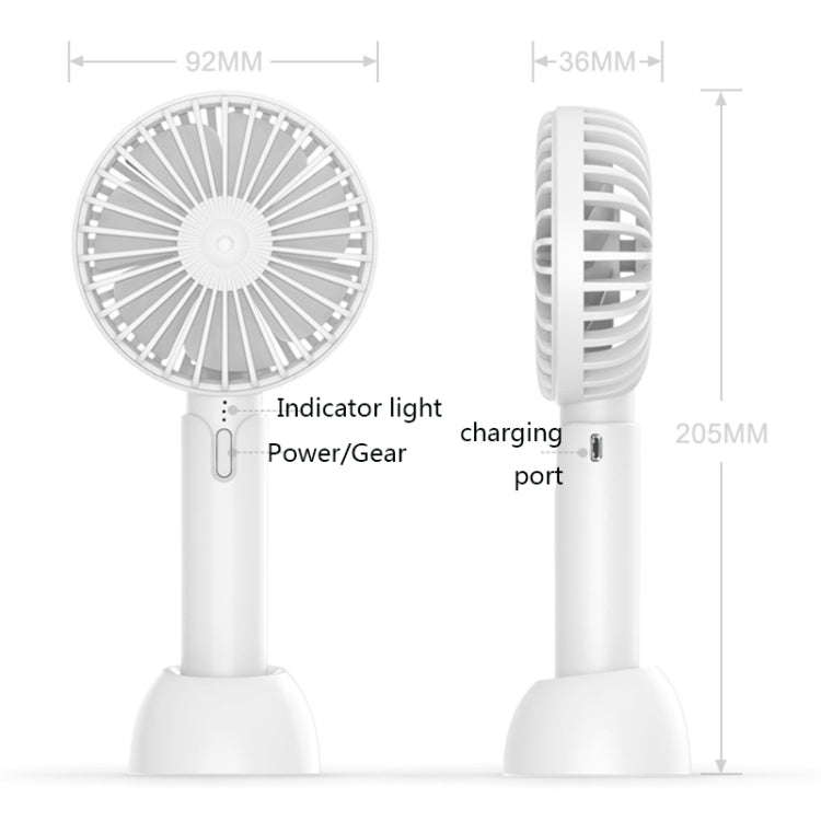 Desktop Portable Handheld Mini Silent Fan, Colour: X2 Pink