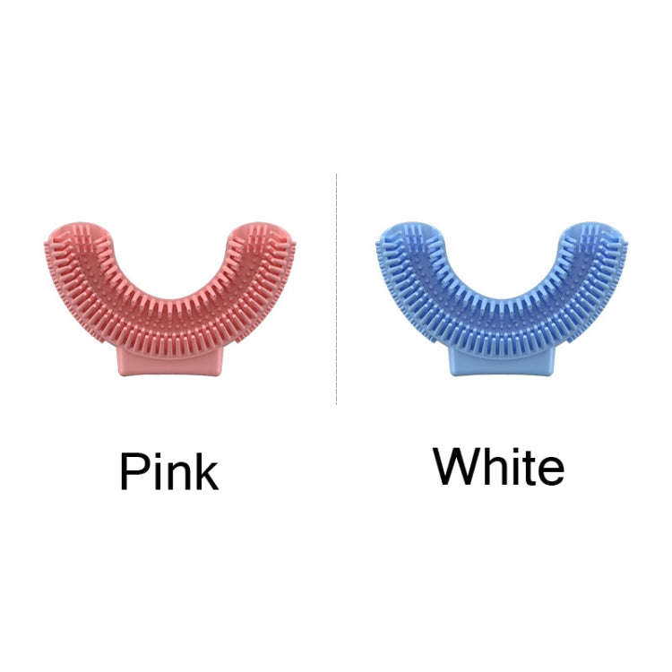 Silicone U-Shaped Replaceable Brush Head 2-8 Years Old Oral Electric Toothbrush Head(Blue)