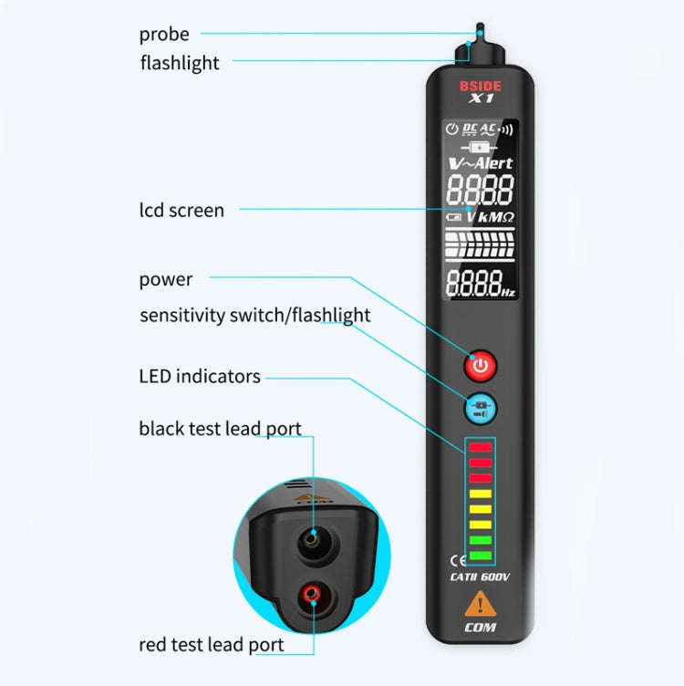 BSIDE X1 Smart Digital Multimeter Test Electric Pen Voltage Detector