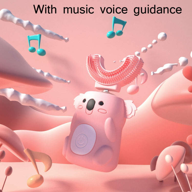 Children Mouth Electric Toothbrush U-Shaped Sonic Smart Electric Toothbrush(Pink)