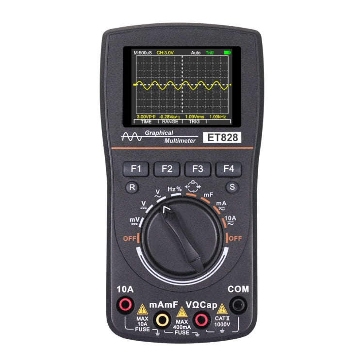 ET828 2 In 1 2 In 1 Oscilloscope Multimeter 2.4 Inch Color Screen Meter Digital Resistance Freque...