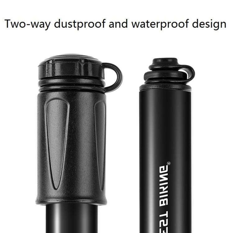 West Biking Bicycle High Pressure Pump Mini Portable Basketball Inflator With Hose(Black)