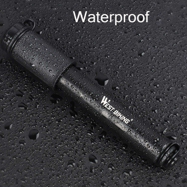 West Biking Bicycle High Pressure Pump Mini Portable Basketball Inflator With Hose(Black)