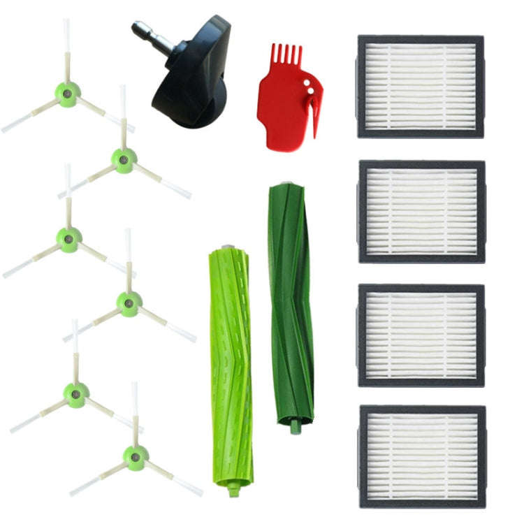 13 In 1 Sweeping Robot Accessories Main Brush + Side Brush + Filter For iRobot Roomba E5 / E6 / i...