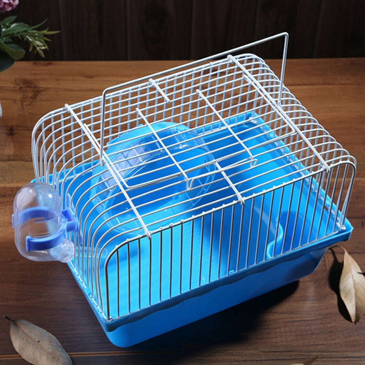 Hamster Cage Portable Take-Out Cage Hamster Golden Bear Supplies(Blue)