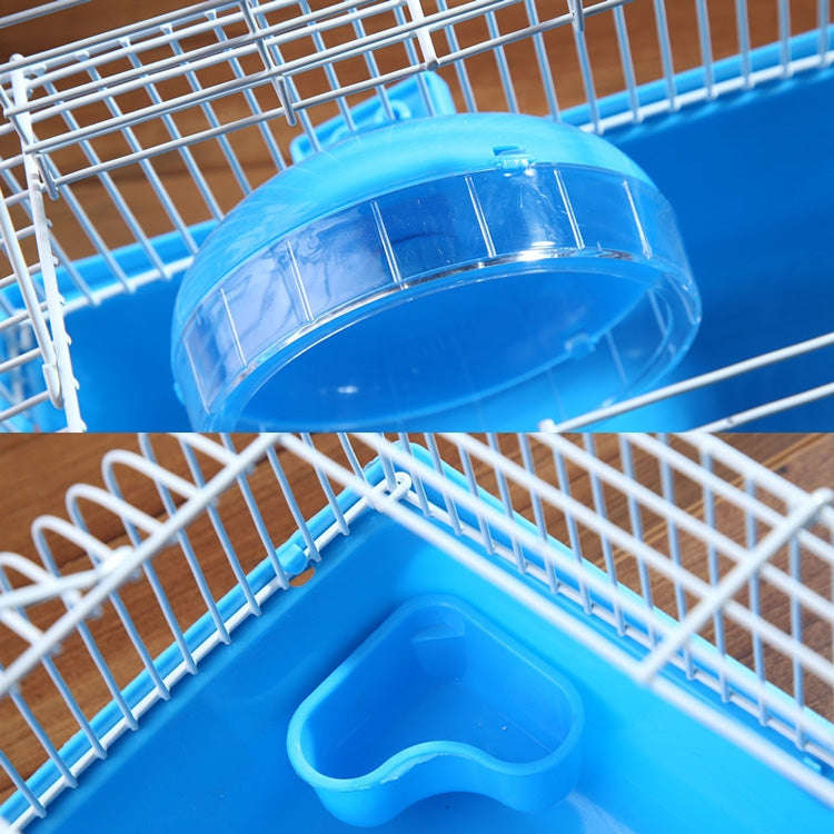 Hamster Cage Portable Take-Out Cage Hamster Golden Bear Supplies(Blue)