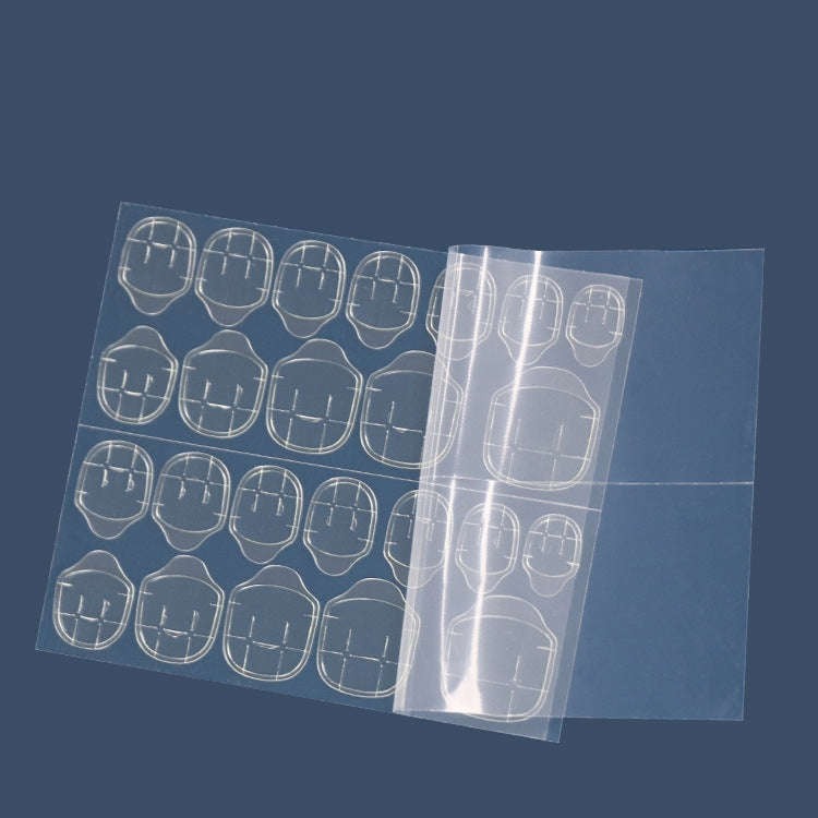 Ultra-thin 0.3mm Thick 100 Sheets Jelly Glue Nail Double-Sided Adhesive Film Yellow Glue Nail Sti...