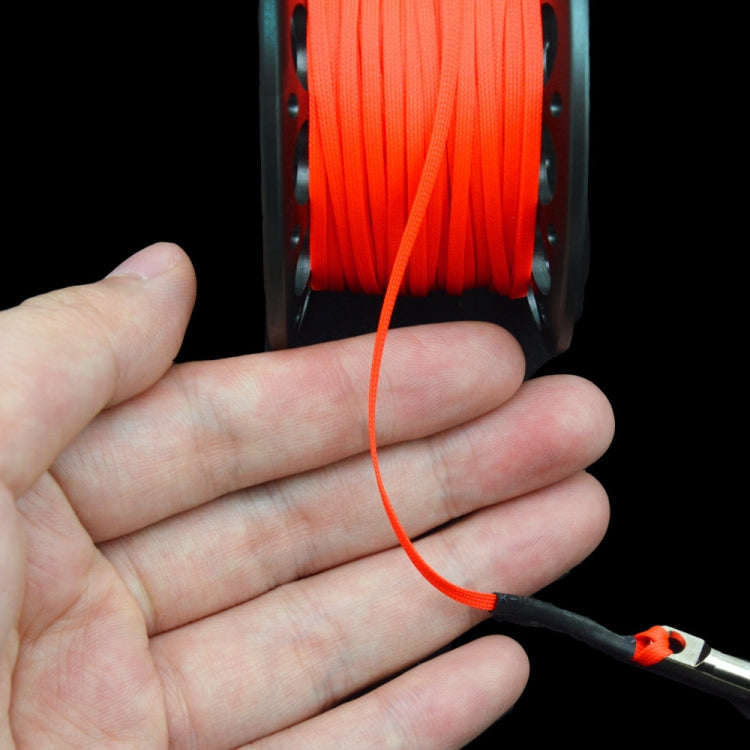 KEEP DIVING Aviation Sluminum Reel Double Hook Diving Buoy Rope Release Device, Color: 15m Black