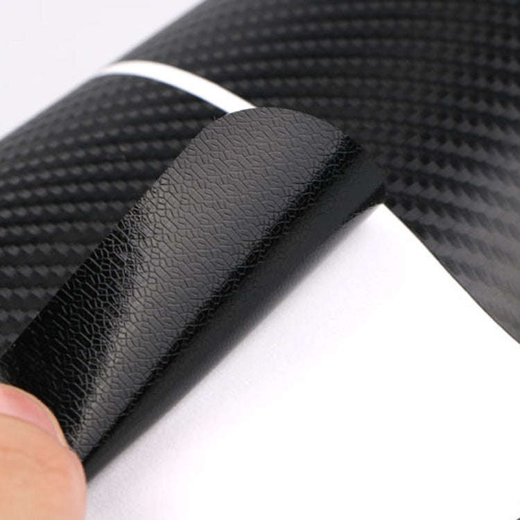 5 Sets Car Threshold Carbon Fiber Sticker Car Door Scratch Strip Anti-Kick Film Protective Pad Th...