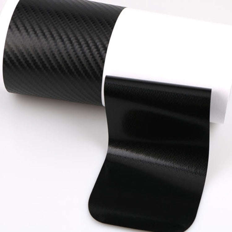 5 Sets Car Threshold Carbon Fiber Sticker Car Door Scratch Strip Anti-Kick Film Protective Pad Th...