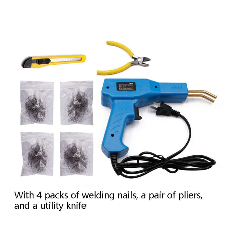 H50 Car Bumper Crack Repair Welding Machine Plastic Welding Nail Artifact, EU Plug(Blue)