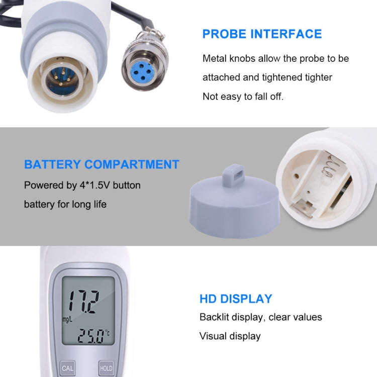 JPB-70A Portable Dissolved Oxygen Analyzer Water Quality Aquaculture Dissolved Oxygen Meter Detector