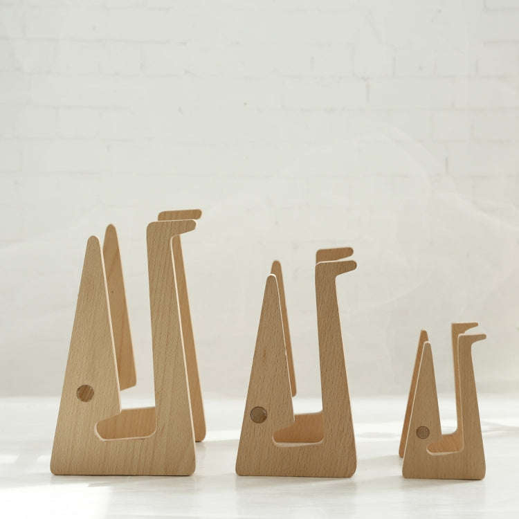 Medium  Bamboo Wood Computer Cooling Bracket Beech Wood Tablet Desktop Storage Rack