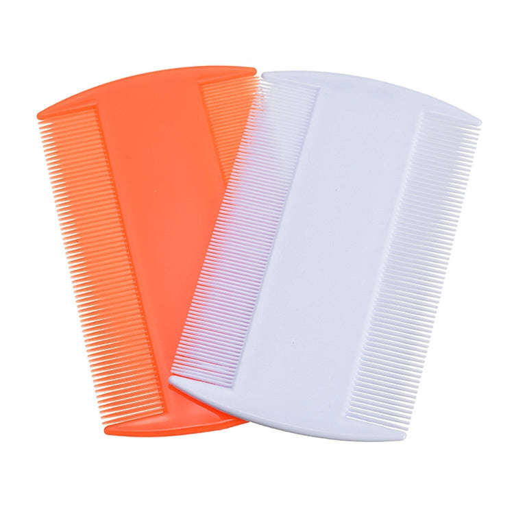 4pcs Pet Comb Double-Sided Comb Dog Cleaning Supplies Cat Comb Pet Grooming Supplies(Orange)