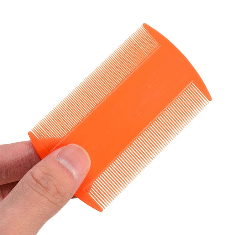 4pcs Pet Comb Double-Sided Comb Dog Cleaning Supplies Cat Comb Pet Grooming Supplies(Orange)