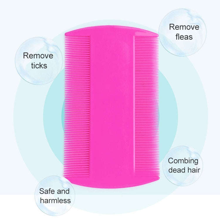4pcs Pet Comb Double-Sided Comb Dog Cleaning Supplies Cat Comb Pet Grooming Supplies(Orange)