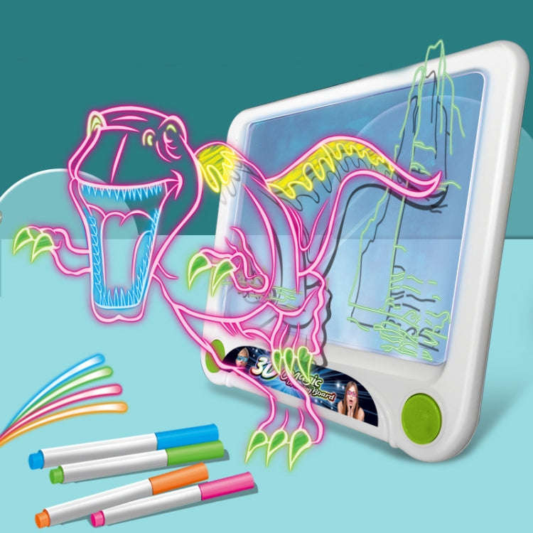 3D Fluorescent Drawing Board Magic Luminous Three-Dimensional Writing Board Graffiti Board Lighti...