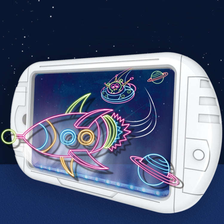 3D Fluorescent Drawing Board Magic Luminous Three-Dimensional Writing Board Graffiti Board Lighti...
