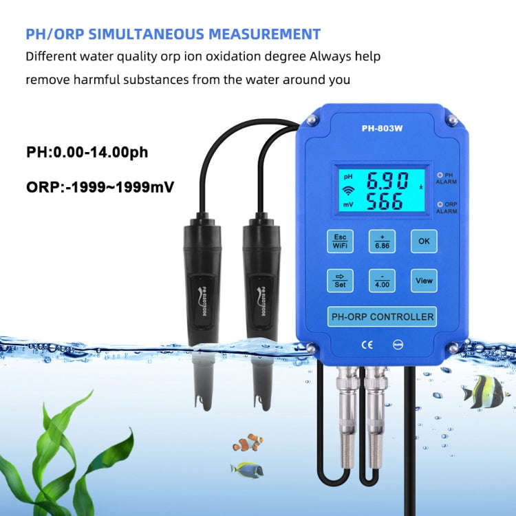 KL-803W Mobile Phone WIFI Monitoring Digital Acid-Base And Redox Controller Household PH Meter, E...