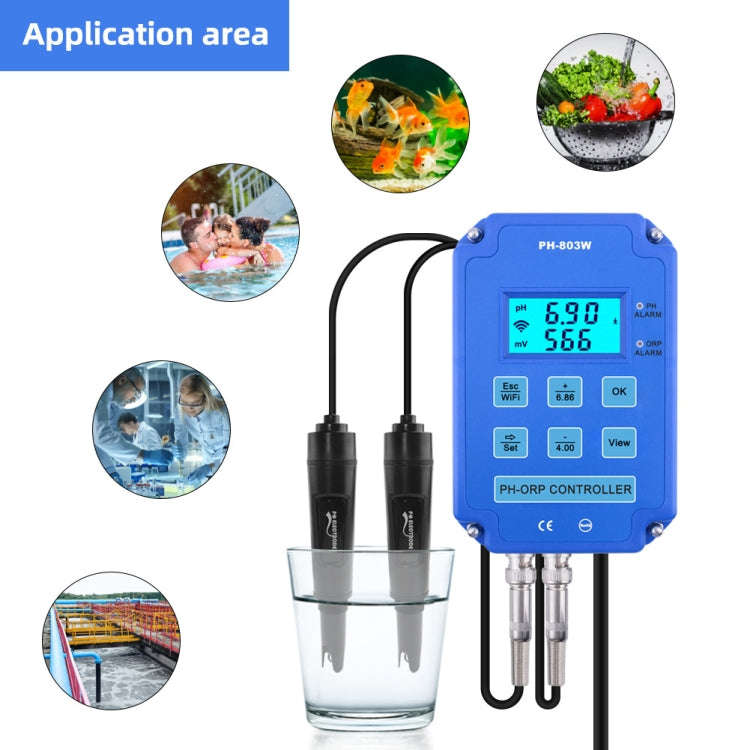 KL-803W Mobile Phone WIFI Monitoring Digital Acid-Base And Redox Controller Household PH Meter, E...