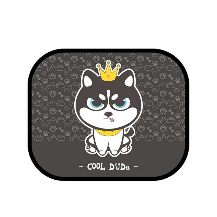 N978 2 Sets Summer Cartoon Car Electrostatic Adsorption Side Window Shade Sticker(One Pair  Two ha)