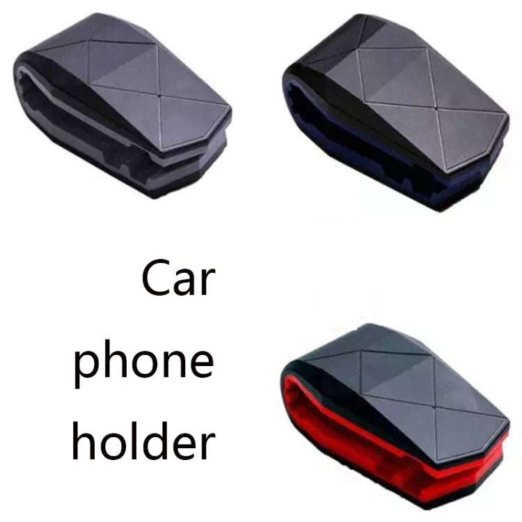 Lazy Car Desktop Phone Holder Alligator Mouth Clip Holder(Black Blue)