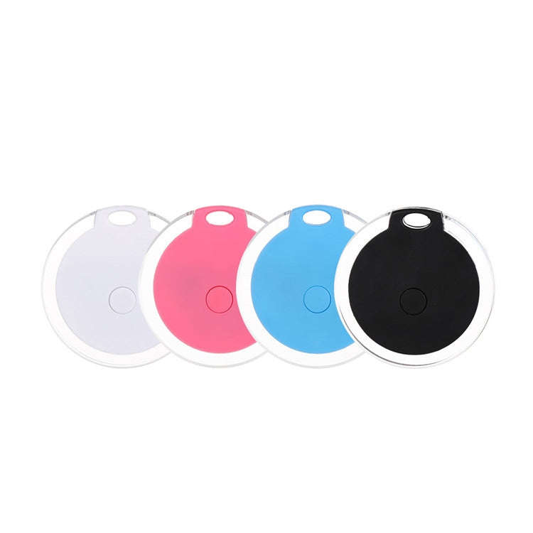 2 PCS  HYC-05 Round Bluetooth Anti-Lost Device Mobile Phone Key Two-Way Object Finding Alarm( White)