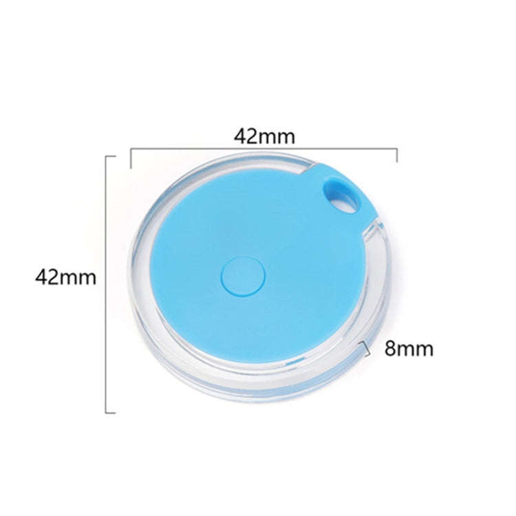 2 PCS  HYC-05 Round Bluetooth Anti-Lost Device Mobile Phone Key Two-Way Object Finding Alarm( White)