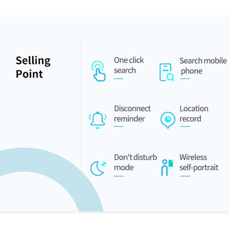 HYC-S9 2 PCS Round Bluetooth Object Finder Mobile Phone Tracking Locator Anti-Lost Two-Way Alarm(...