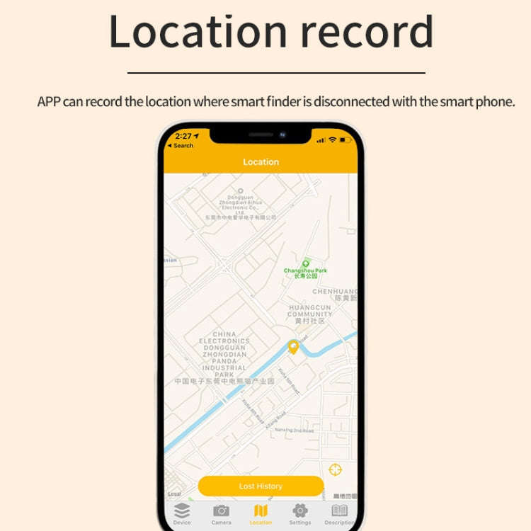 HYC-S9 2 PCS Round Bluetooth Object Finder Mobile Phone Tracking Locator Anti-Lost Two-Way Alarm(...