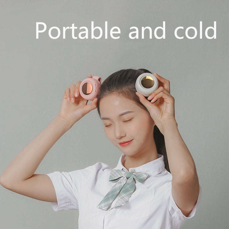MF019 Small Whirlwind Leafless Fan Portable Clip Waist Fan(White)