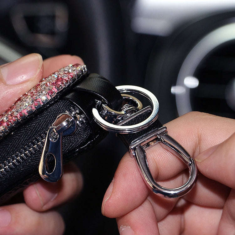 Diamond Car Gourd Key Case Car Key Case(White Diamond)