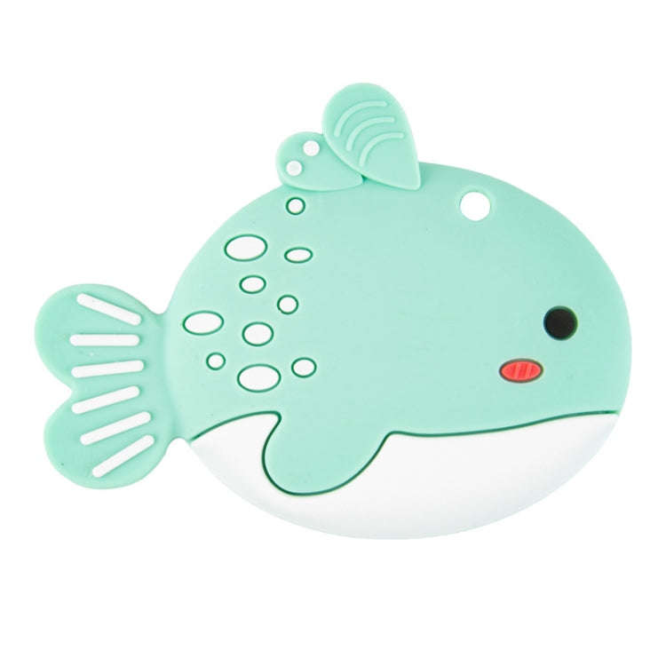 MJYJ019 Silicone Baby Teether Children Molar Stick Toy, Color: Small Fish-Green