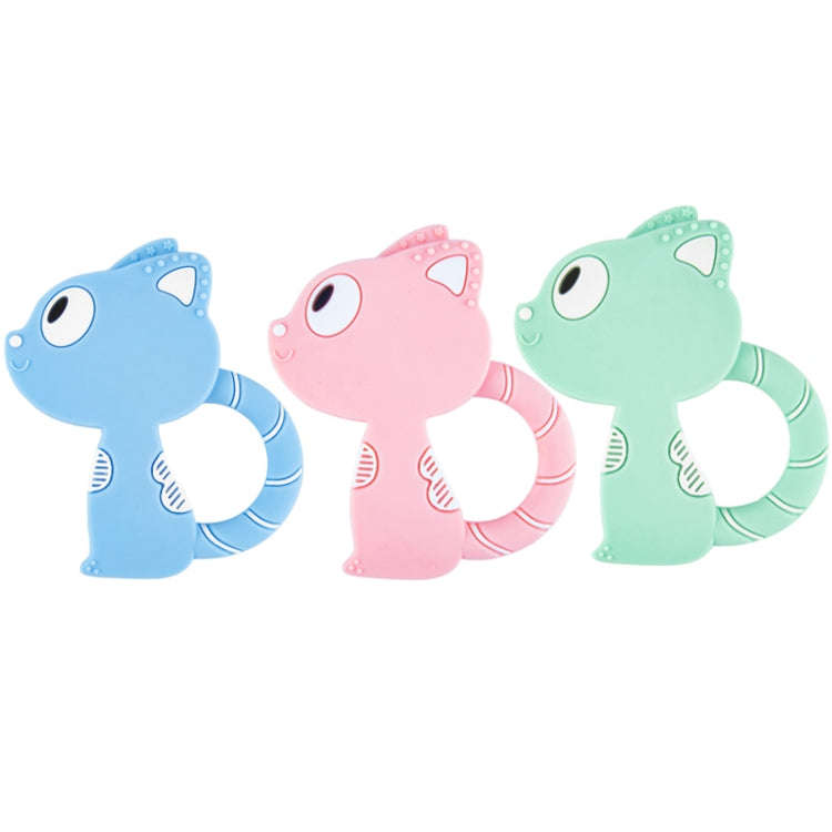 MJYJ019 Silicone Baby Teether Children Molar Stick Toy, Color: Fox-Blue