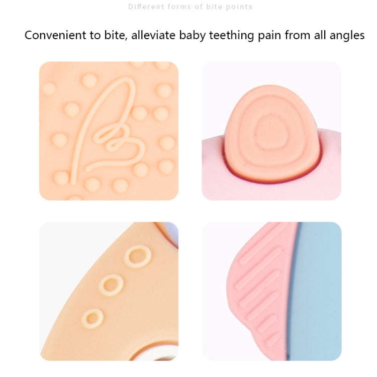 MJYJ019 Silicone Baby Teether Children Molar Stick Toy, Color: Monkey-Orange