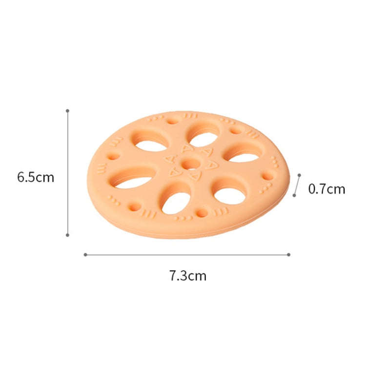 M010093 Silicone Lotus Root Tablets Baby Soothing Teether Children Molars Toys Maternal And Child...