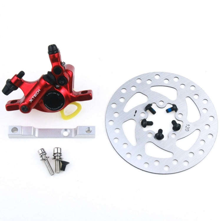 3 in 1 Scooter Modified Hydraulic Brake + 120mm Disc Brake Disc + Modified Seat Set For Xiaomi Mi...
