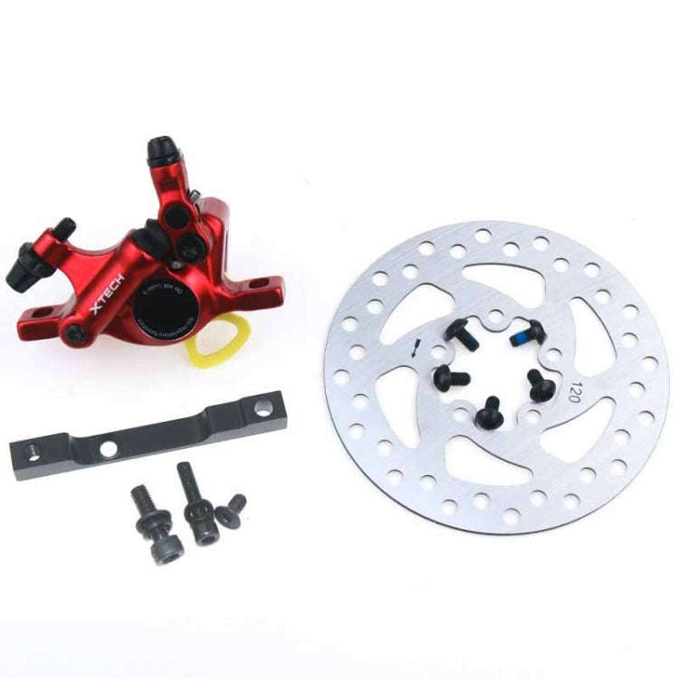 3 in 1 Scooter Modified Hydraulic Brake + 120mm Disc Brake Disc + Modified Seat Set For Xiaomi Mi...