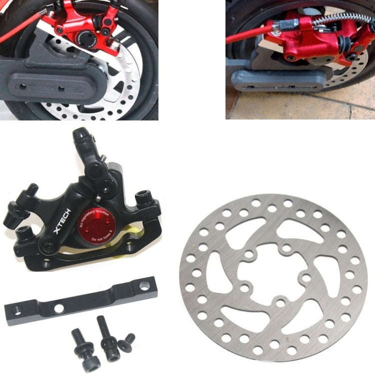 3 in 1 Scooter Modified Hydraulic Brake + 120mm Disc Brake Disc + Modified Seat Set For Xiaomi Mi...