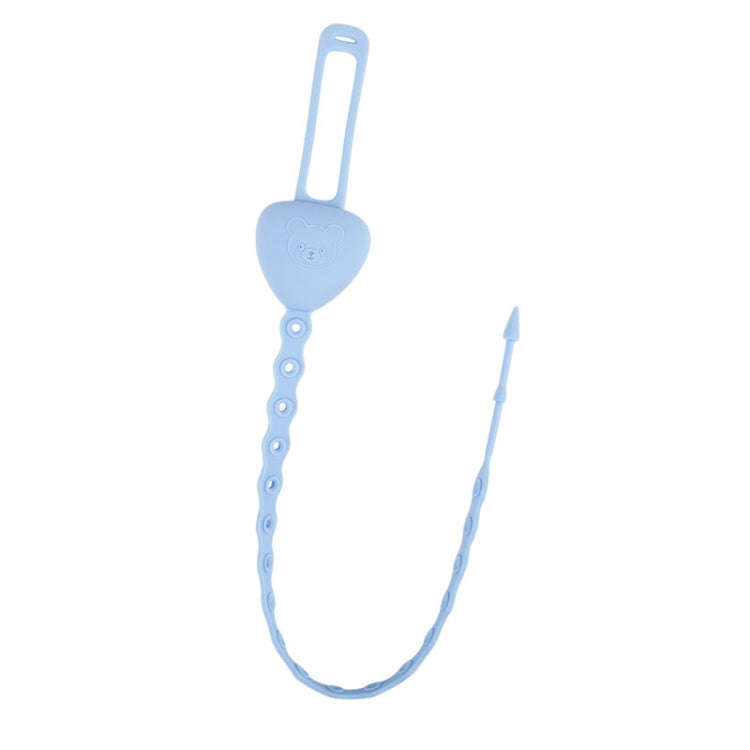 M010087 Silicone Baby Teether Anti-Dropping Chain Children Pacifier Anti-Dropping Strap(Blue)