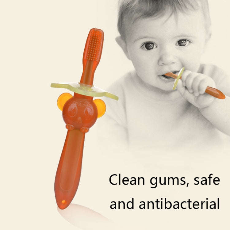 YS001 Infant Nano Silver Silicone Soft Toothbrush Baby Molar Toys(Light Color)