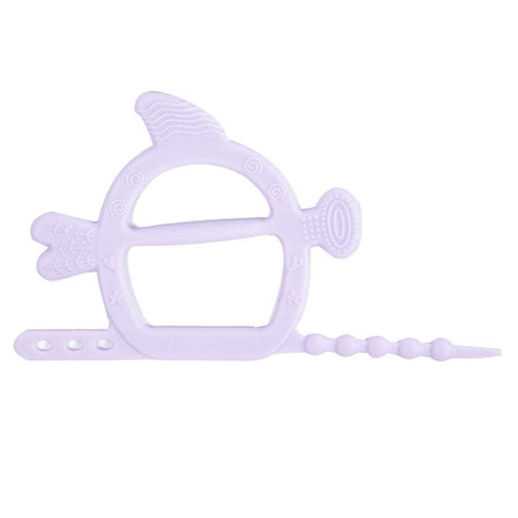 M010075 Baby Silicone Teether Toys Baby Molar Sticks Maternal and Child Products(Purple)