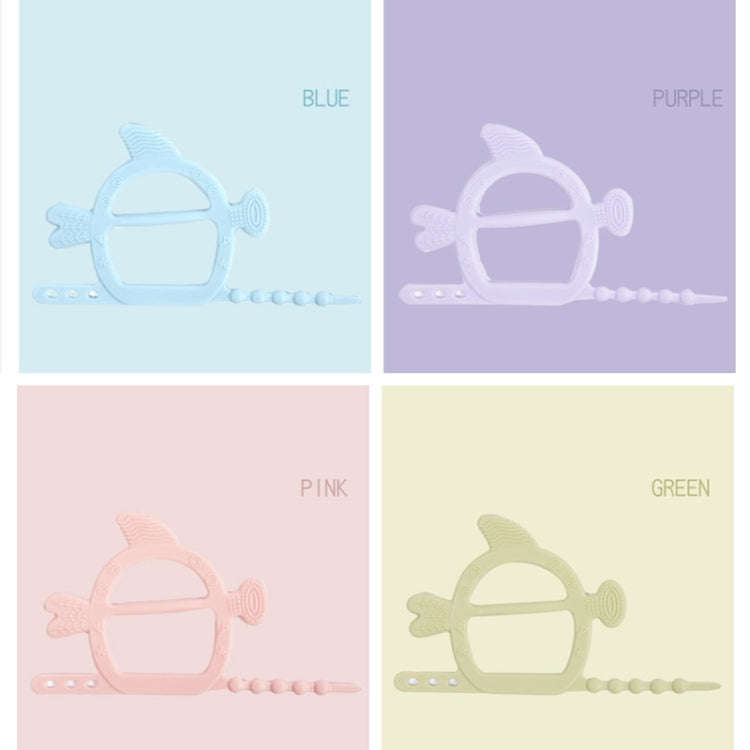 M010075 Baby Silicone Teether Toys Baby Molar Sticks Maternal and Child Products(Purple)