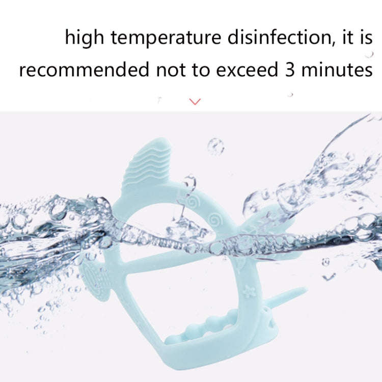 M010075 Baby Silicone Teether Toys Baby Molar Sticks Maternal and Child Products(Blue)