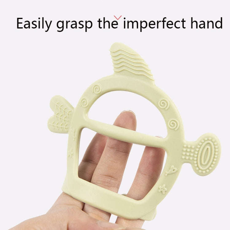 M010075 Baby Silicone Teether Toys Baby Molar Sticks Maternal and Child Products(Green)