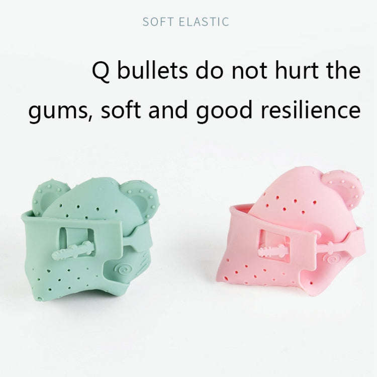 2 PCS Baby Molar Gloves Children Soothing Silicone Teether Molar Stick Maternal And Child Toy(Pur...